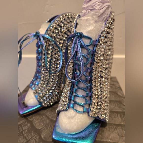 Azalea Wang Ariel Sandals Size 7.5 - Picture 4 of 6